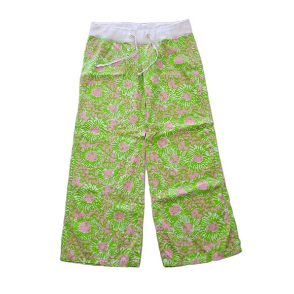 Lilly Pulitzer Women's The Beach Pant Sunnyside Lion Wide-Leg Size XL - Picture 1 of 13